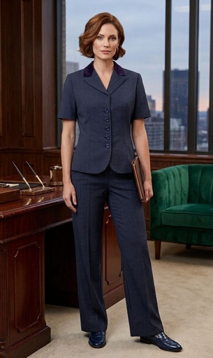 [1532PS] CLARA PANTALON-CHAQUETA 2PZ AZUL
