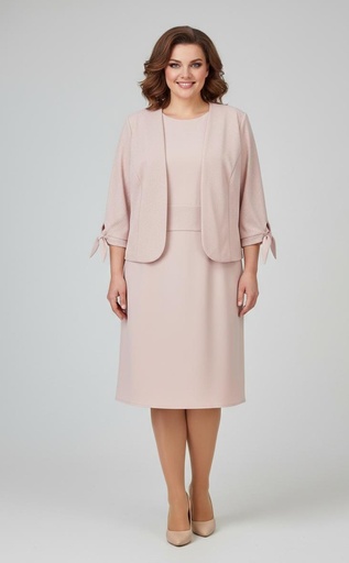 [16015] SD CHAQUETA-VESTIDO ROSA V. BRILLANTE