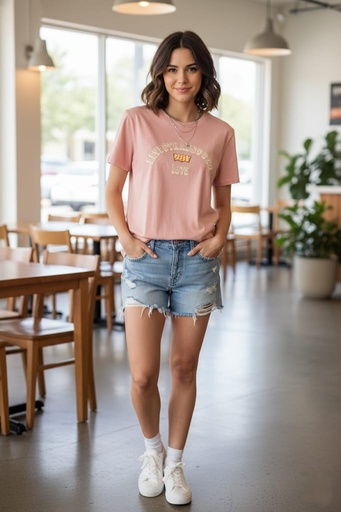 [173692929] LEVI´S CAMISETA ROSA LETRAS MUJER