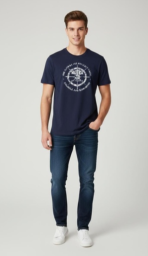 [192042272214] NAUTICA CAMISETA NIÑO AZUL MARINO