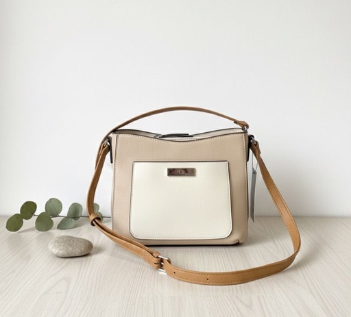 [193314163810] NINE WEST CARTERA BEIGE-BLANCO MUJER