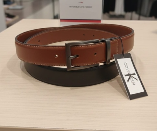 [193671322202] CALVIN KLEIN FAJA REVERSIBLE NEGRO-