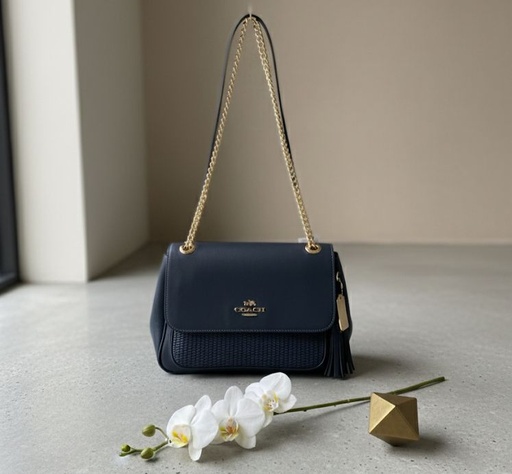 [195031872433] COACH CARTERA PEQUEÑA AZUL M.