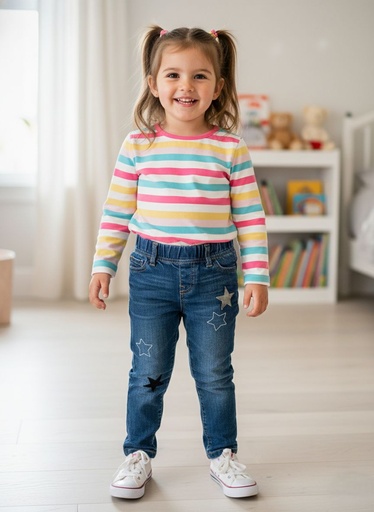 [196504730007] GAP BABY JEANS NIÑA AZUL MEDIO 834451