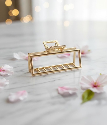 [235150] GANCHO CUADRADO DORADO-PLATEADO