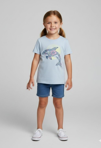 OSHKOSH CAMISETA CELESTE DELFIN NIÑA 30465412
