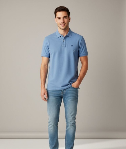 [36398311] AMERICAN CAMISETA HOMBRE AZUL