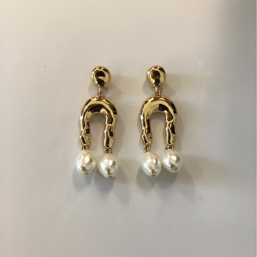 [3847G] FC ARETES DRD-PERLAS MUJER