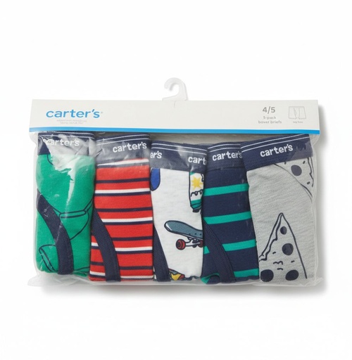 [3K589010] CARTER´S CALZONCILLO NIÑO 5PZS CLRS