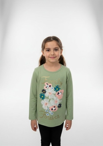 [3M021910] CARTER´S CAMISETA NIÑA VERDE LORES