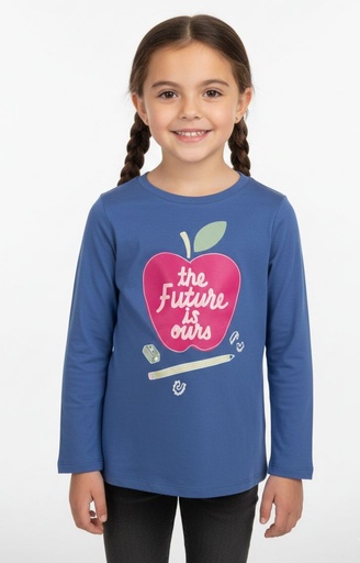 CARTER´S CAMISETA NIÑA AZUL MANZANA 3M967018