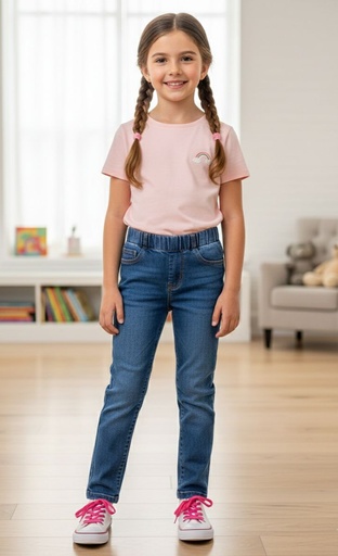 [3N386710] OSHKOSH LEINS AZUL MEDIUM NIÑA