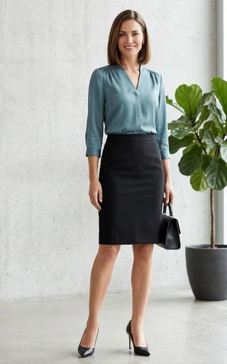 [4181] DANIELLA Y. FALDA MUJER NEGRO 4181