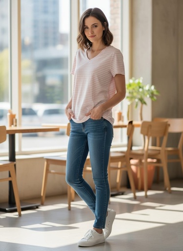 OLD NAVY CAMISETA MUJER ROSA LNEAS 592916