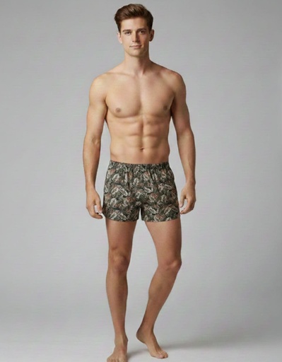 [662703] BANANA BOXER HOMBRE VERDE TIGRES