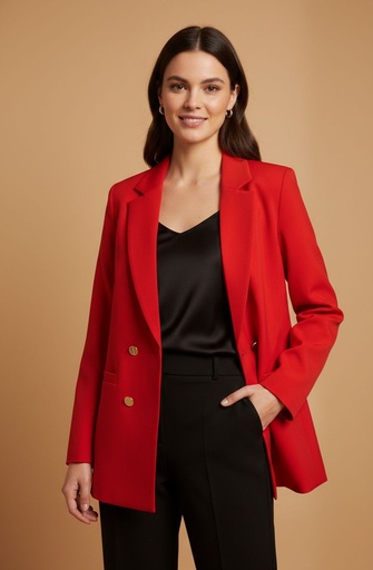 [70336JSR] MICHEL BLAZER ROJO MUJER