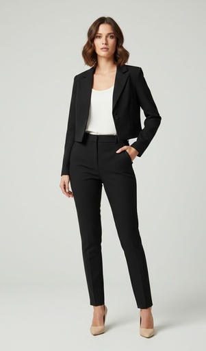 [70464W] MICHEL BLAZER NEGRO MUJER