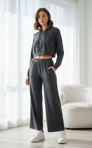 [72505G] AMBIANCE SET SUETER-PANT. GRIS 2PZS