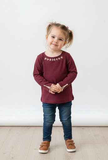 [7321704] LEE BLUSA NIÑA OCRE