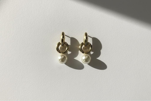 [7323] ARETES FANTACIA FINA RD-PERLA MUJER