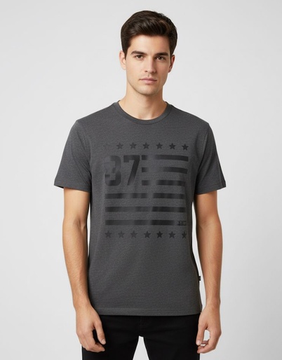 [7473] AEROPOSTALE CAMISETA C/R HOMBR GRIS-