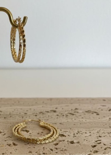 [AE084] ARETES ARGOLLA PEQUE.ENCHAPE