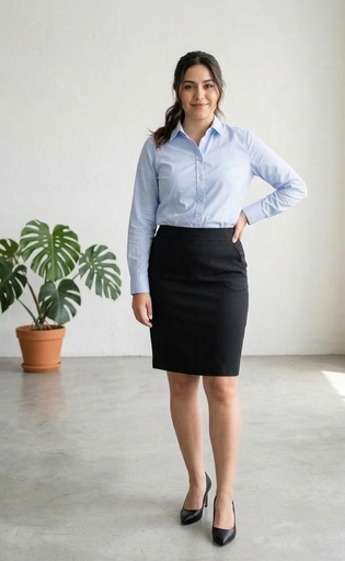 [D13421] DAZZ FALDA MUJER NEGRO D13421