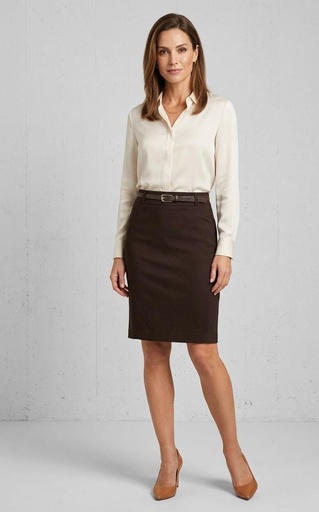 [D13491] DAZZ FALDA MUJER CAFE D13491