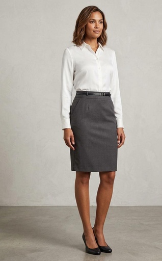 [D13757] DAZZ FALDA MUJER GRIS D13757