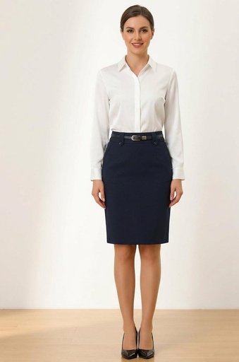 [D14382AM] DAZZ FALDA MUJER AZUL MARINO D14382