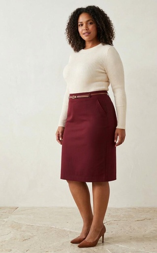 [D14409P] DAZZ FALDA MUJER OCRE D14409P