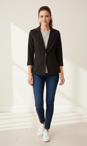 DAZZ CHAQUETA MUJER NEGRO D50702