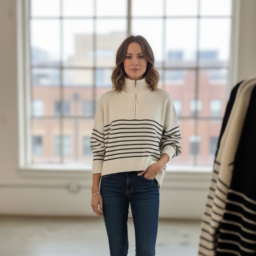 [DZ22F606] DOUBLE ZERO SUETER MUJER BLANCO