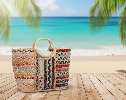 [HBG104561MUL] CARTERA PLAYA COLORES