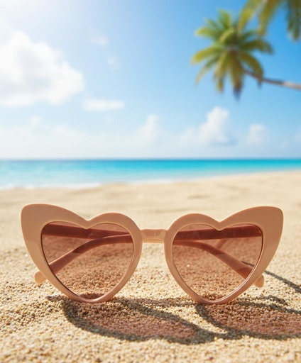 [HK1034] LENTES P/SOL NIÑA CORAZON CLRS