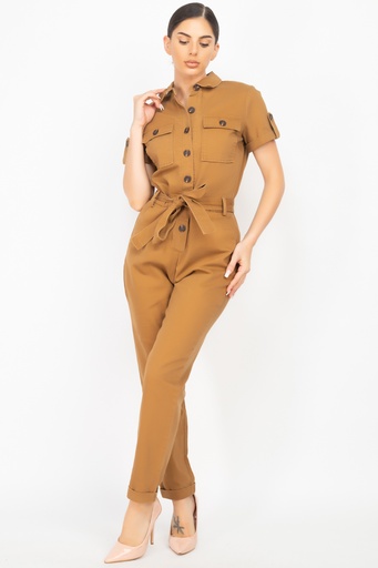 [HMP31007] HAUTE MONDE JUMPSUIT MUJER CAMEL HMP31007