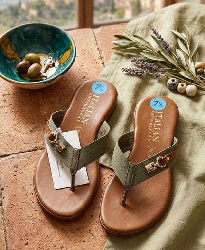 [ITALY] ITALIAN SANDALIA CAFE MUJER  ITALY