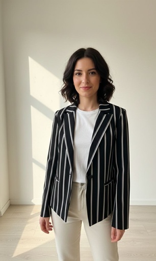 [J0943] COUNTESS CHAQUETA MUJER NEGRO-BLC