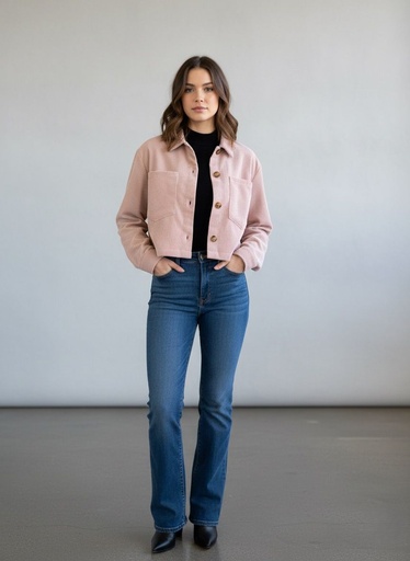 [J13253] ACTIVE CHAQUETA ROSA VIEJO MUJER J13253