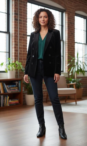 [J8987N] RE:NAMED CHAQUETA MUJER NEGRO