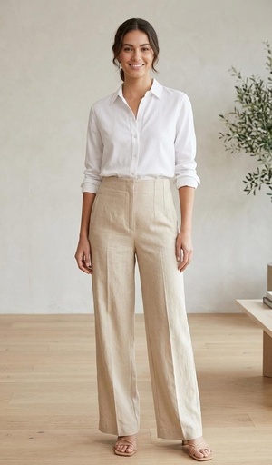 ACTIVE PANTALON BEIGE CAMPANA MUJER P14240B
