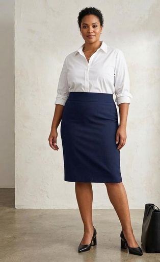 [PA9303] CHECK IT OUT FALDA MUJER AZUL MARINO