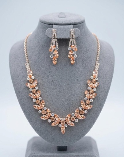 [S20145R] CHRISTINA ARETES-COLLAR ROSE BRILLANTE