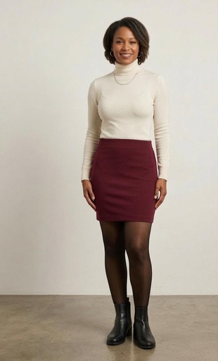 [S2756] ACTIVE FALDA MUJER OCRE S2756