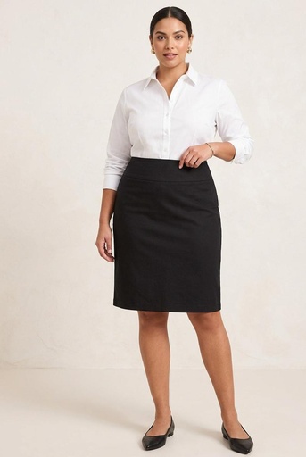 [SA8445N] CHECK IT OUT FALDA MUJER NEGRO SA8445N