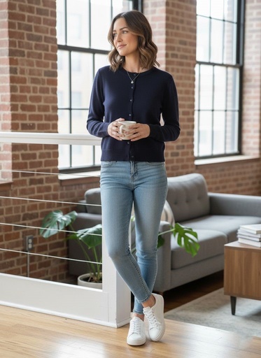 CIELO SUETER MUJER AZUL MARINO SW650AM