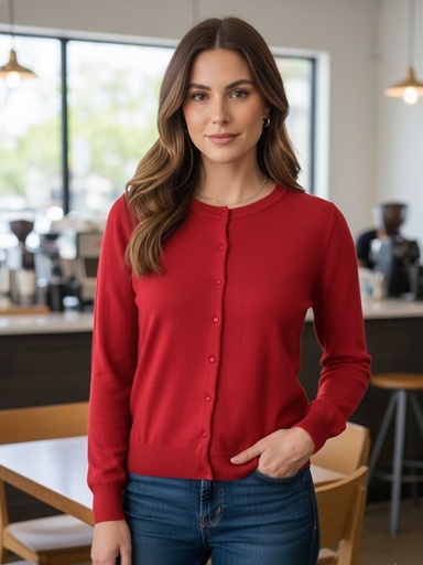 CIELO SUETER ROJO MUJER SW650R