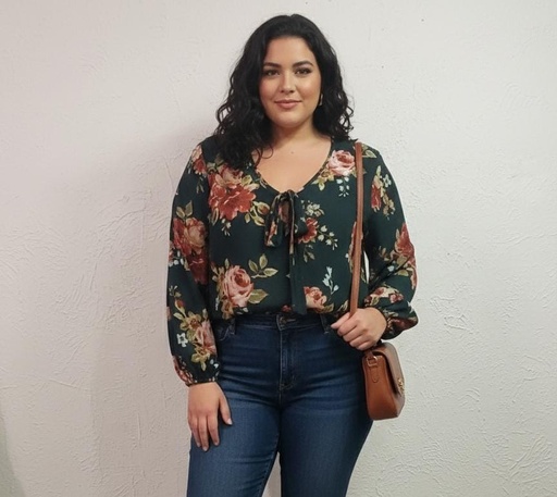 [T5151B] KLAXONS BLUSA MUJER VERDE OSCURO