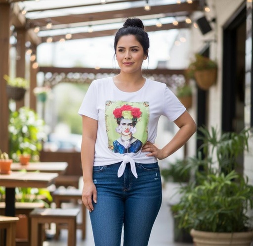 [T6467B] KLAXONS BLUSA MUJER BLANCO T6467B