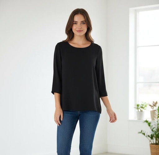 EVERLY BLUSA MUJER NEGRO T9202N